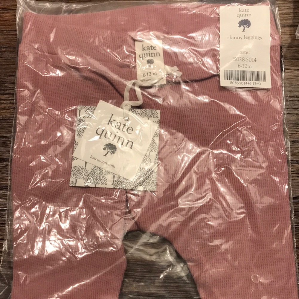 Kate Quinn NWT (in plastic) skinny leggings 6-12mo aster